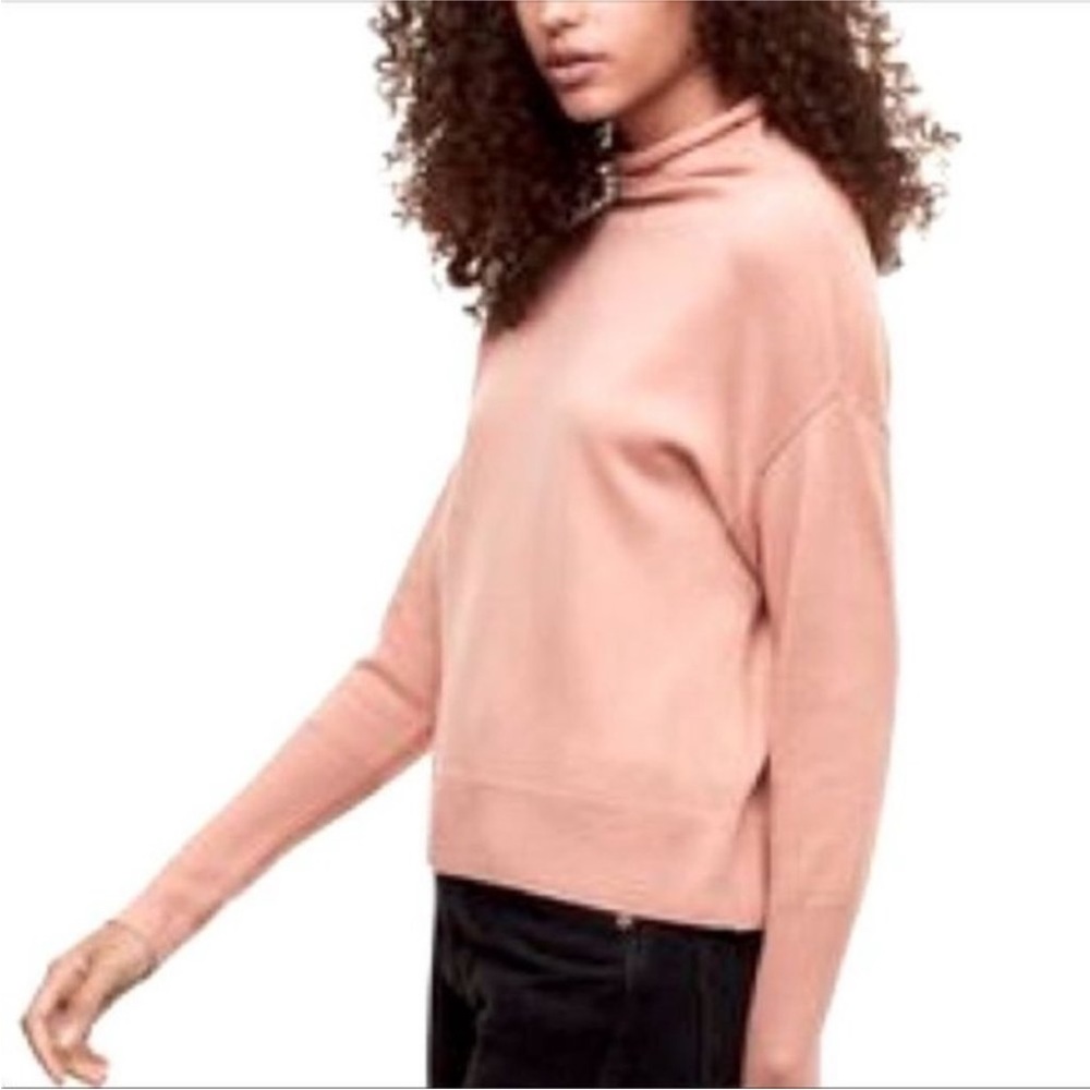 Aritzia Wilfred Cyprie Cropped Moch Neck Sweater size xs